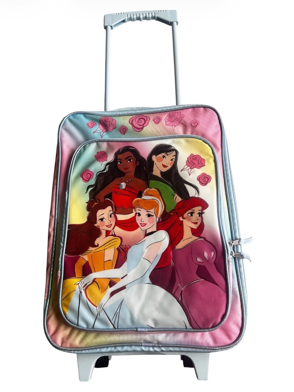Disney Princess Girls Backpack Wheels Retractable Handle